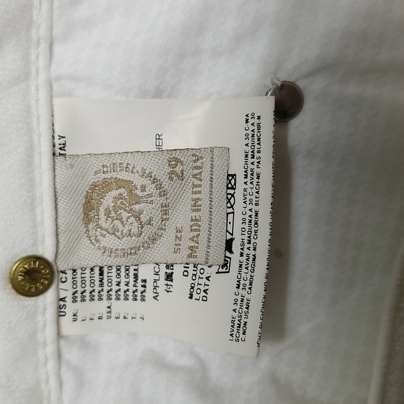 Diesel Industry Women's Clush White Skinny Jeans Size 29x32 - Picture 7 of 9